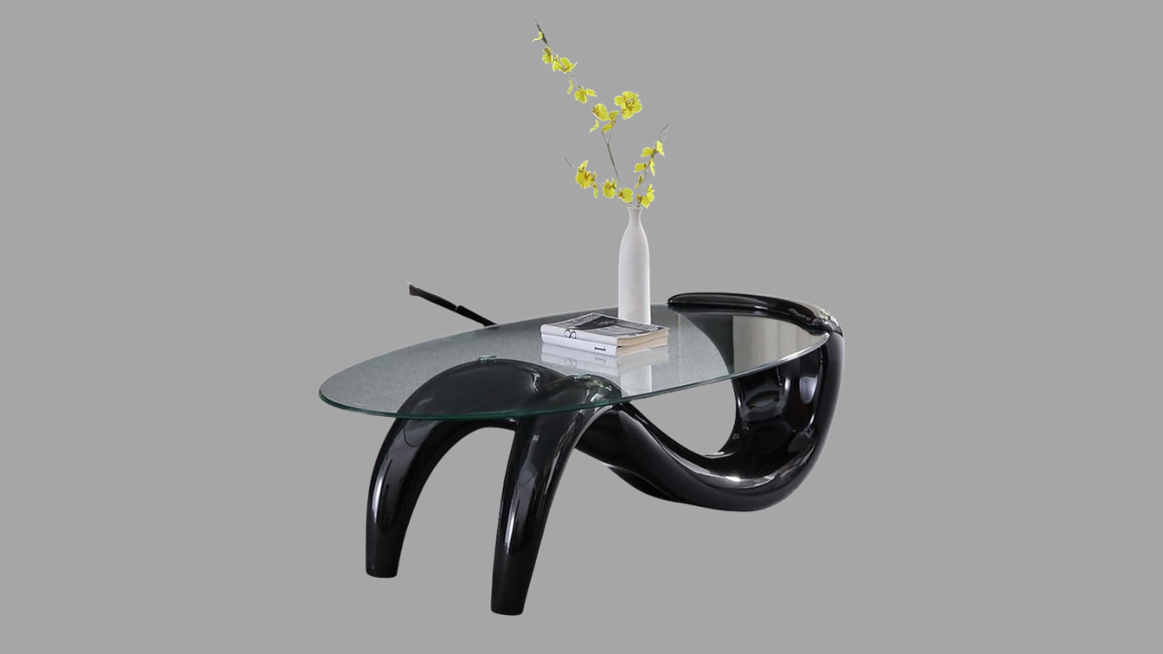 Oval Glass Coffee Table