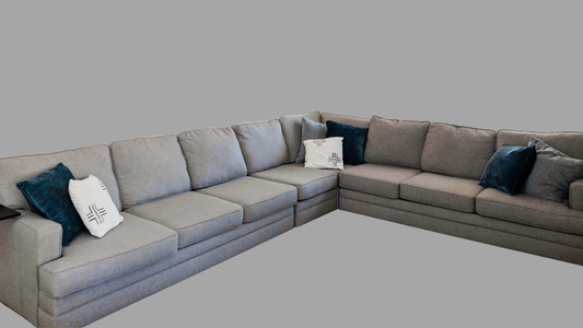 Plush L-Shaped Sectional Sofa
